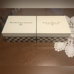 Mackenzie Childs courtly check boxes